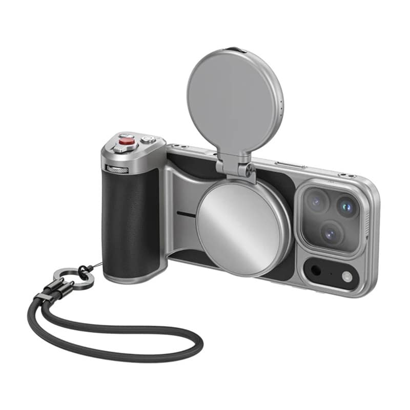 Βάση Master Grip για iPhone 17 Pro Max – Σετ «όλα σε ένα» με φως και φίλτρο UV