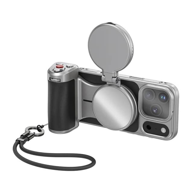 Βάση Master Grip για iPhone 17 Pro Max – Σετ «όλα σε ένα» με φως και φίλτρο UV