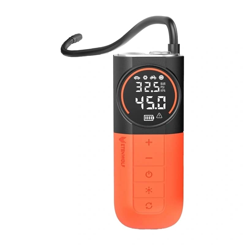 Αυτοκινήτου αεροσυμπιεστής Etenwolf S1, 11,03 bar, 5200 mAh