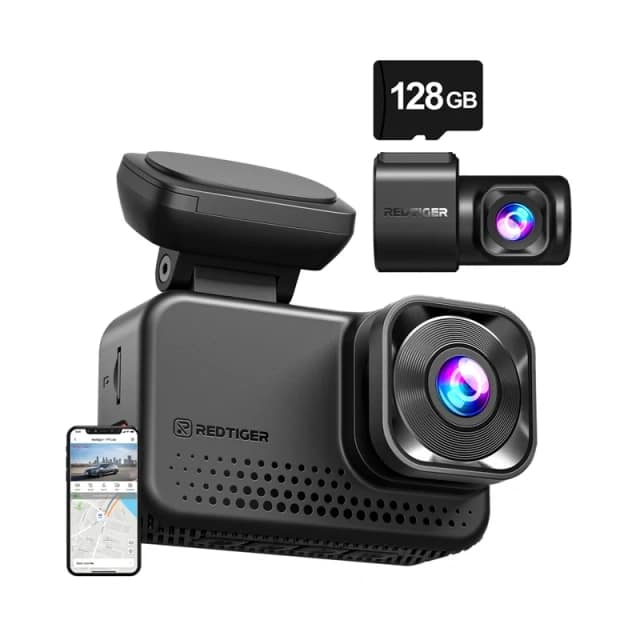 REDTIGER VC70 Wi-Fi 4K + 2,5K 128 GB κάμερα αυτοκινήτου