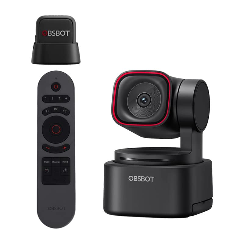 Κάμερα web OBSBOT Tiny 3 Lite με τηλεχειριστήριο και μικρόφωνο