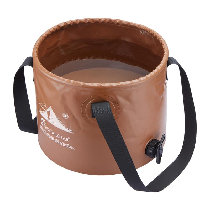 Flextail Flex Bucket 20L Πτυσσόμενος κουβάς (Καφέ)