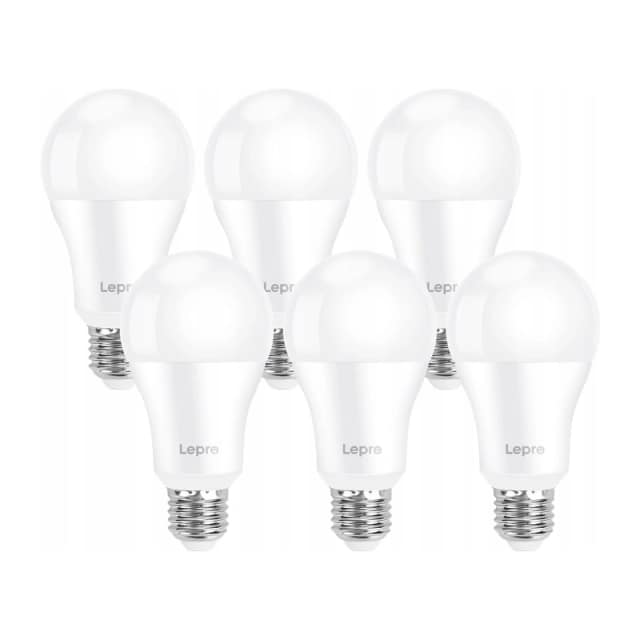 Λαμπτήρας LED LEPRO 100080-DW-EU-6 E27 A60 13W (100W) 1521 lm 6500 K 180° 6 τεμάχια