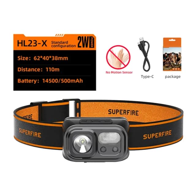 Φακός προβολέα Superfire HL23-X