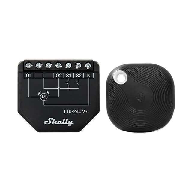 WiFi Shelly Shutter + κουμπί BLU Σκληρό 1 χειριστήριο περσίδων/κουρτινών