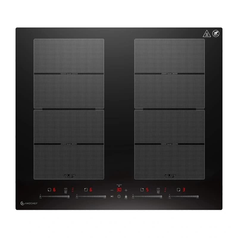 AMZCHEF CE-FS-I74S-FFDD10 Επαγωγική εστία, 4 ζώνες