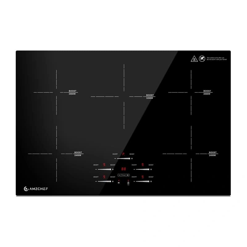 AMZCHEF CE-FS-I95S-GFFDD0 Επαγωγική εστία 5 ζωνών