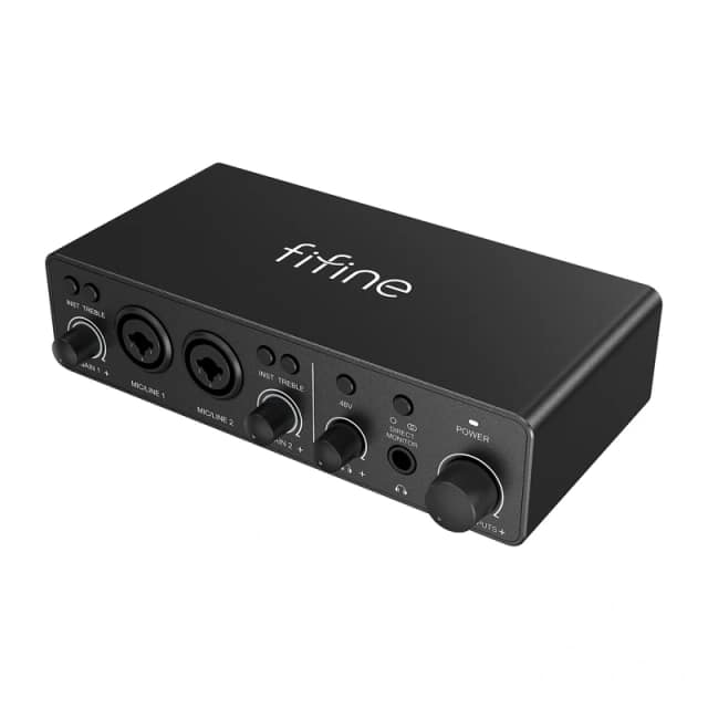 Διεπαφή ήχου Fifine Ampli3 (Μαύρη)