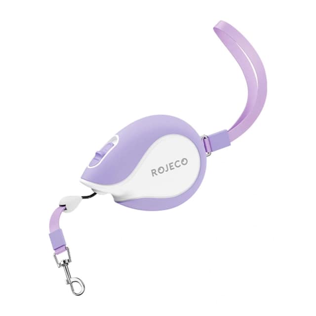 Ανασυρόμενο λουρί Rojeco Mini Pet 3 m (μοβ)