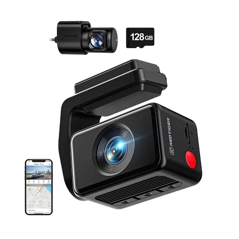 REDTIGER F4 Pro WiFi 4K + 1080p 128 GB κάμερα αυτοκινήτου