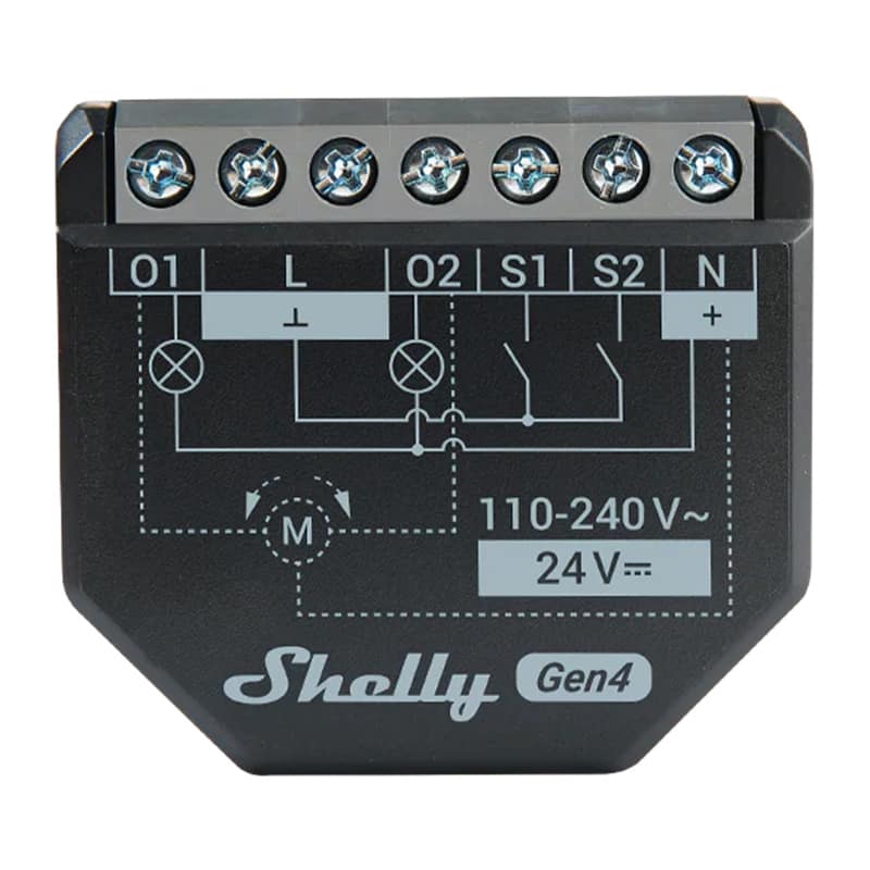 Ελεγκτής Shelly 2PM Gen4 Zigbee/Matter