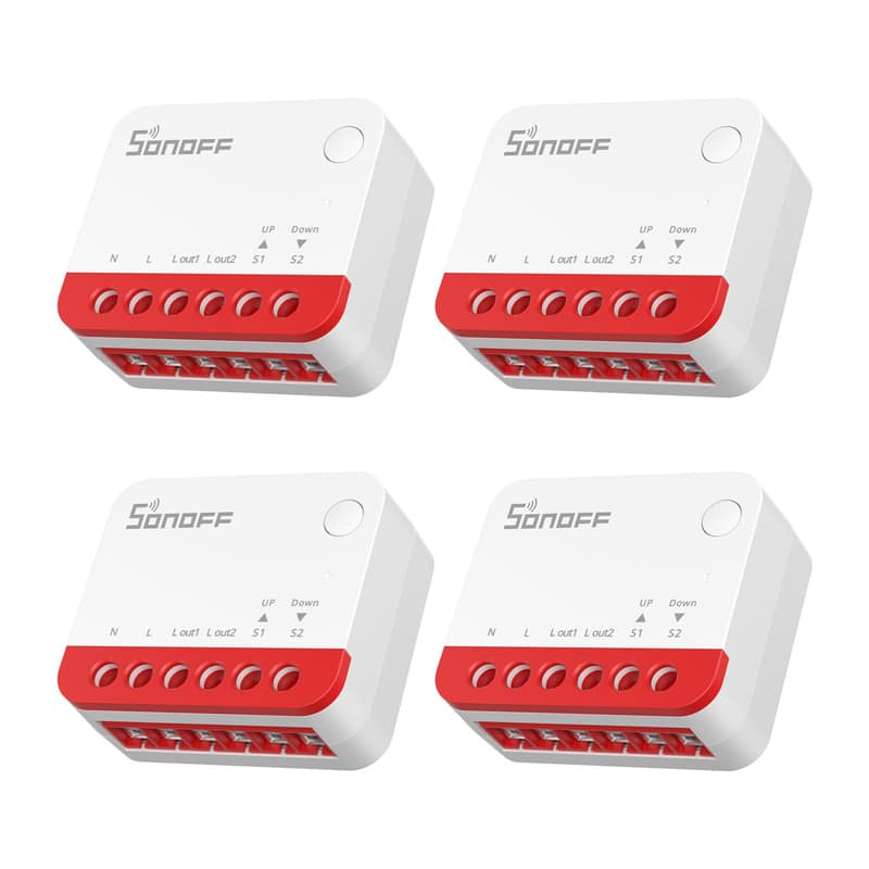 Έξυπνος διακόπτης ρολού ZigBee Sonoff MINI-ZBRBS (4 πακέτα)