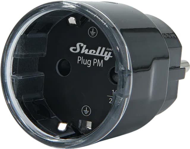 Shelly Plug PM Gen3 Matter 13A έξυπνη πρίζα, μαύρη