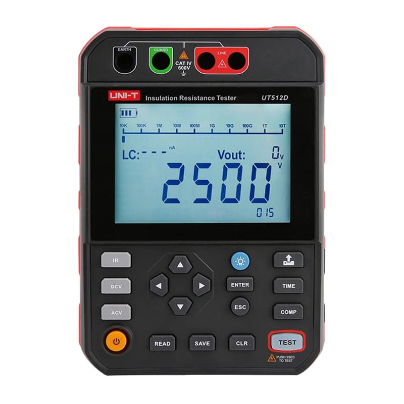 Uni-T UT512D Μετρητής αντίστασης μόνωσης υψηλής τάσης