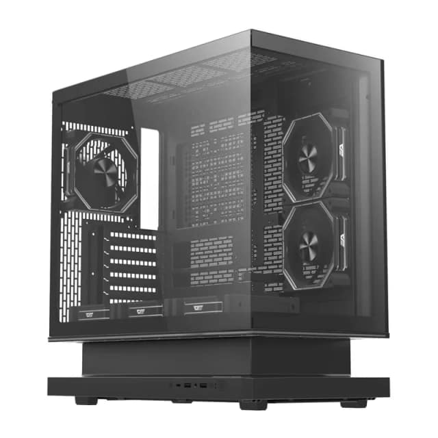 Θήκη υπολογιστή DarkFlash F1 με 6 ανεμιστήρες (Μαύρη)