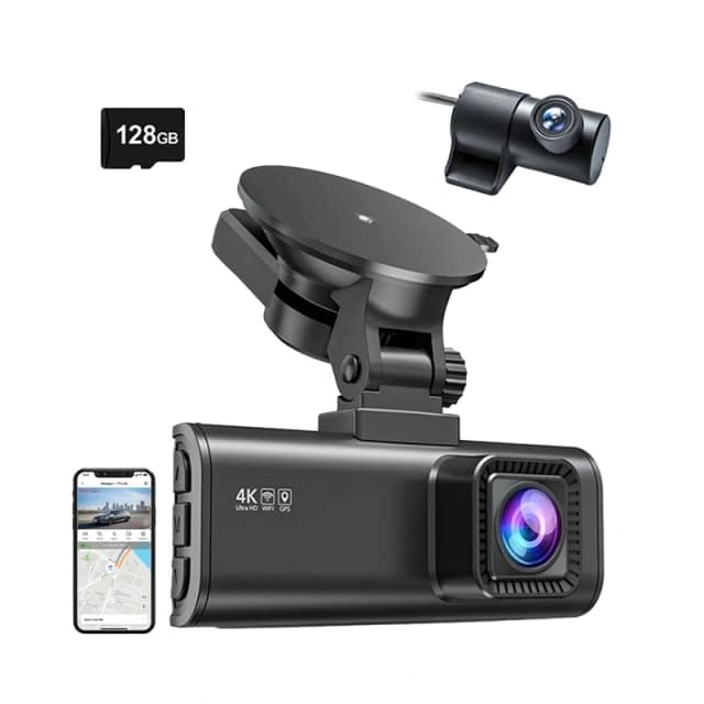REDTIGER F7NP WiFi 4K + 1080p 128GB Κάμερα αυτοκινήτου