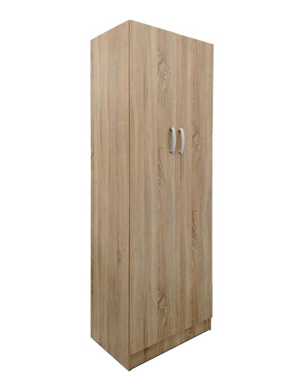 Ντουλάπα δίφυλλη "Real" σε χρώμα σονόμα 60x42x180