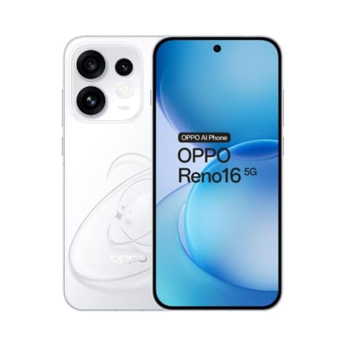 Oppo Reno16 5G 512GB (8GB Ram) Dual-Sim Pop Λευκό ΕΕ