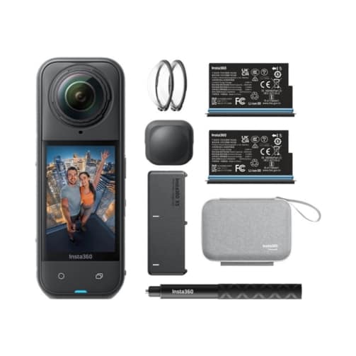Insta360 X5 Κάμερα Δράσης 8K Essential Bundle Μαύρο ΕΕ