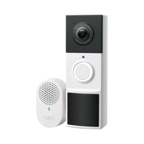 TP-LINK smart κουδούνι με κάμερα Tapo D210, 2K/3MP, WiFi, 6400mAh, IP65, V2.0