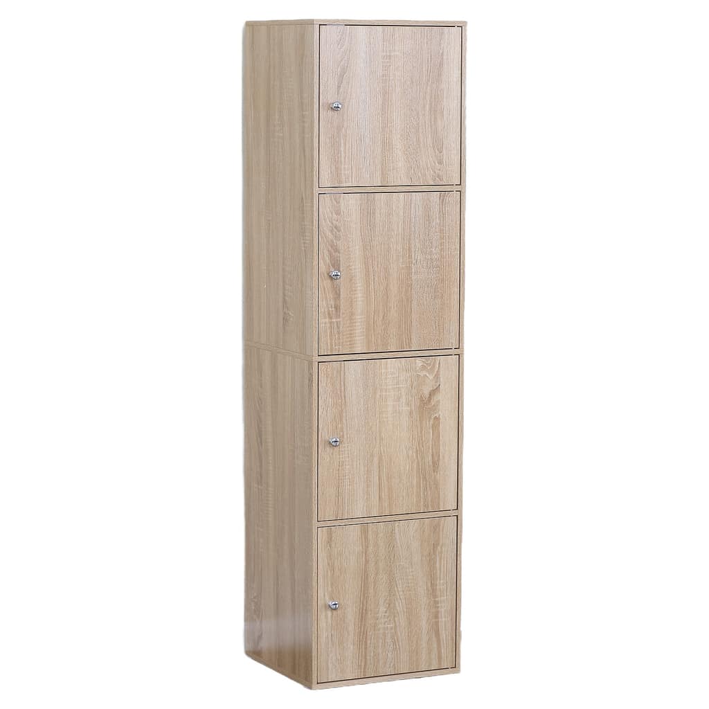 Παπουτσοθήκη ArteLibre ALVERO Δρυς Μοριοσανίδα/Ξύλο 40x39x157cm
