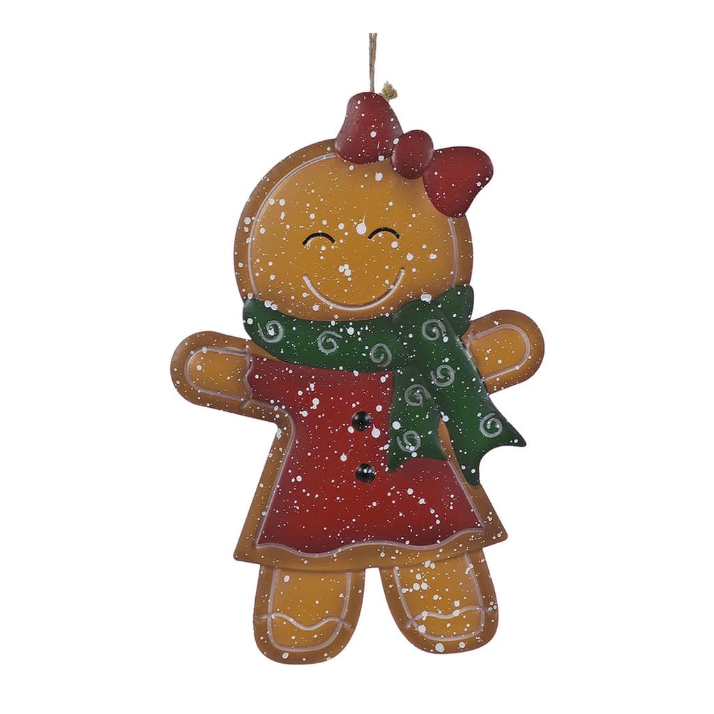 Κρεμαστό Χριστουγεννιάτικο Gingerbread Μεταλλικό 41cm