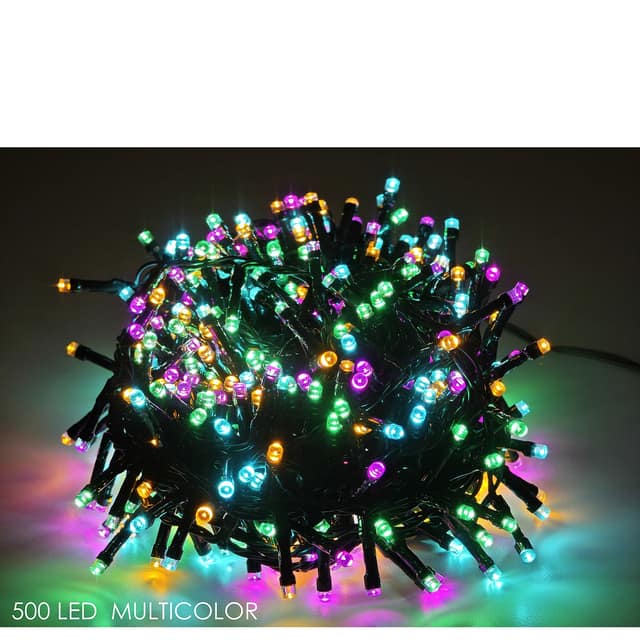 Χριστουγεννιάτικα Φωτάκια 500 LED Πολύχρωμα Candy Εξωτερικού Χώρου Με Προγράμματα