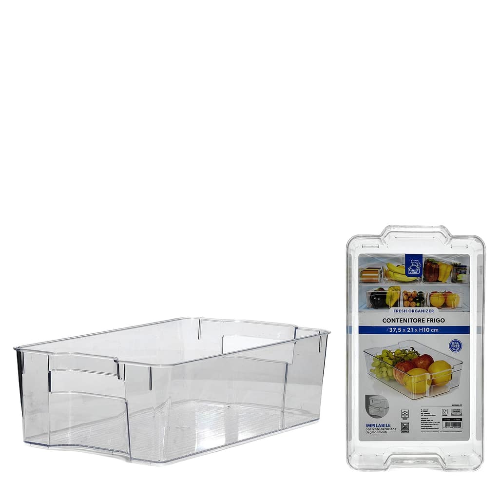Οργανωτής Ψυγείου Διάφανο Πλαστικό 37.5x21x10cm