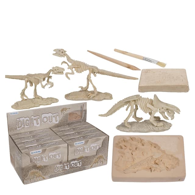 Παιχνίδι Κιτ Ανασκαφής Δεινόσαυρου 4.5x18cm Σε 6 Σχέδια