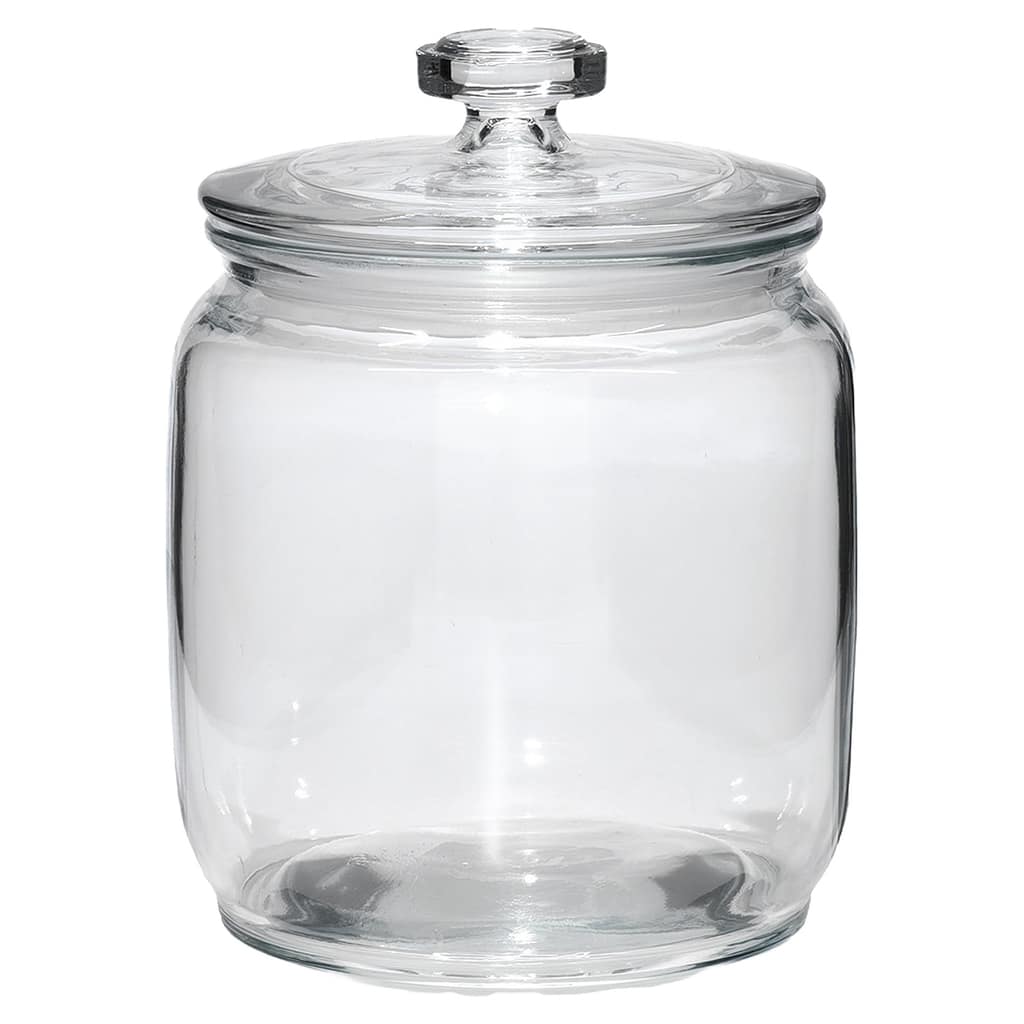 Βάζο Με Καπάκι Διάφανο Ερμητικό 150cl Φ14x18cm