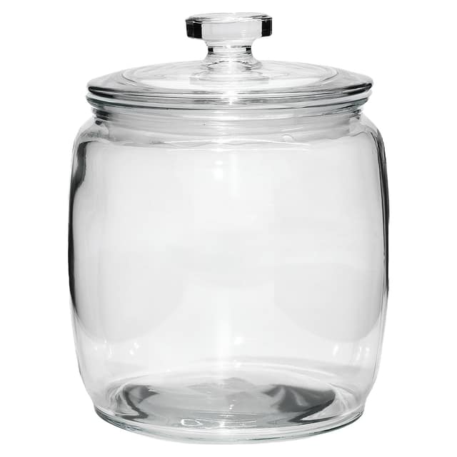 Βάζο Με Καπάκι Διάφανο Ερμητικό 390cl Φ18x25cm