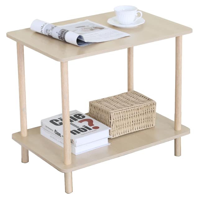 Βοηθητικό Τραπεζάκι ArteLibre RENITA Δρυς MDF/Ξύλο 60x40x52.5cm