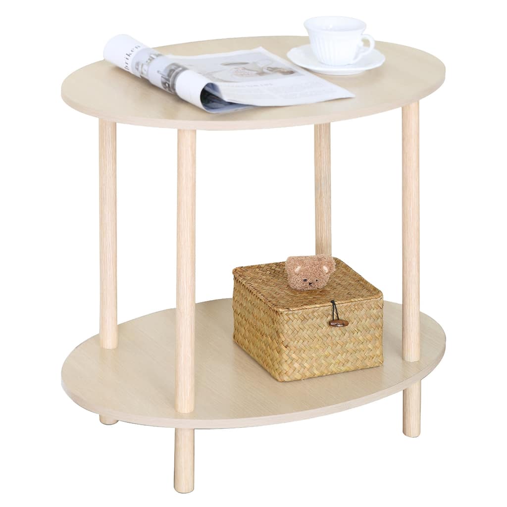 Βοηθητικό Τραπεζάκι ArteLibre MINORA Δρυς MDF/Ξύλο 60x40x52.5cm