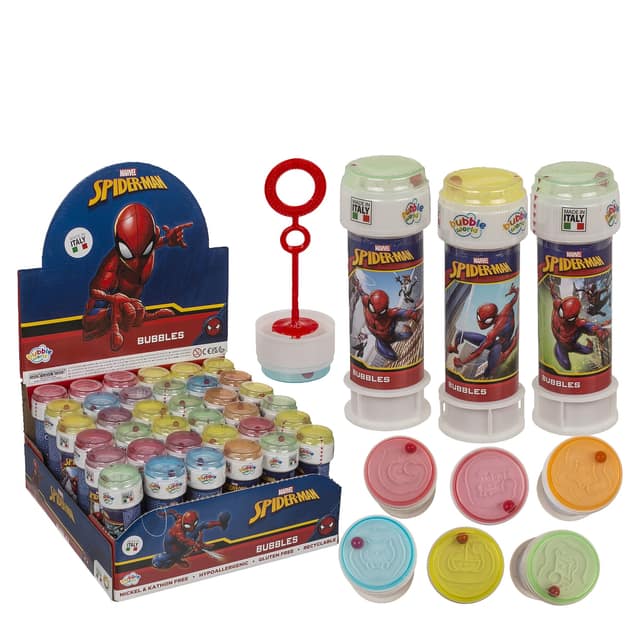 Παιχνίδι Σαπουνόφουσκες Spiderman Με Παζλ Στο Καπάκι 60ml Πλαστικό