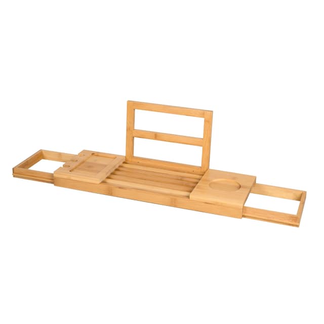 Ράφι Μπάνιου Επεκτάσιμο 50-92x18x4cm Μπαμπού