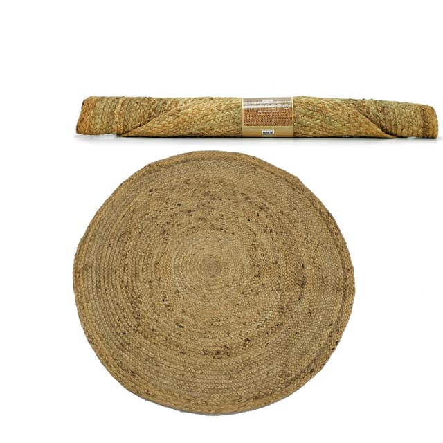Χαλί Στρογγυλό φυσικό/γιούτα Φ90cm