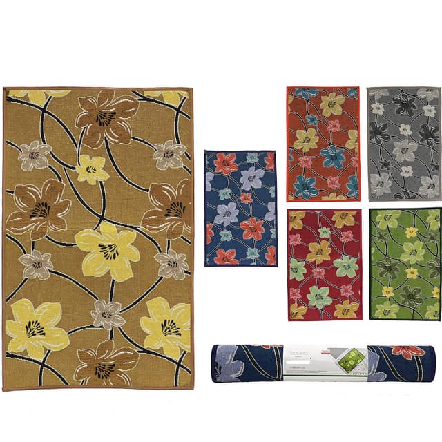 Χαλί 70% πολυεστέρας/30% βαμβάκι 55x140cm Σε 6 Χρώματα