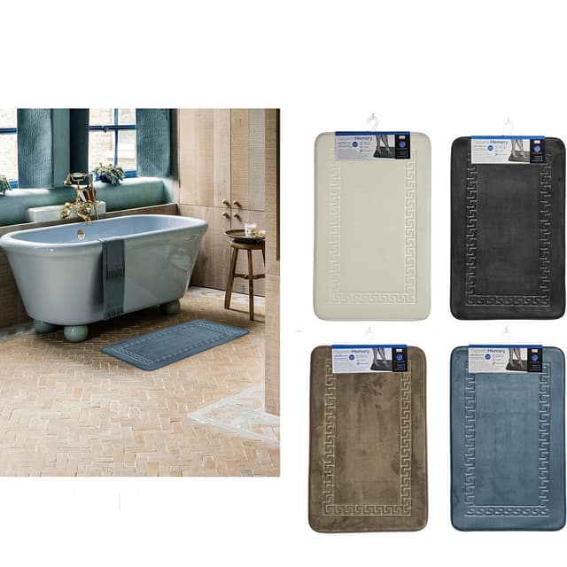 Χαλί Μπάνιου Memory Foam 50x80cm Σε 4 Χρώματα