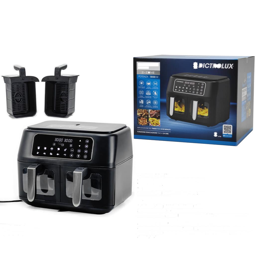 Φριτέζα Αέρος Dictrolux Μαύρο 8L 1800W