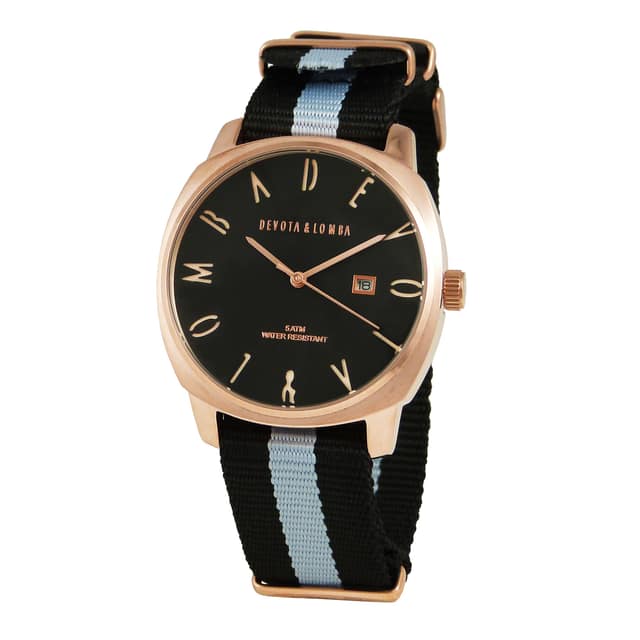 ΡΟΛΟΙ DEVOTA & LOMBA ΑΝΔΡΙΚΟ DL008MSPBK-GR (42MM)