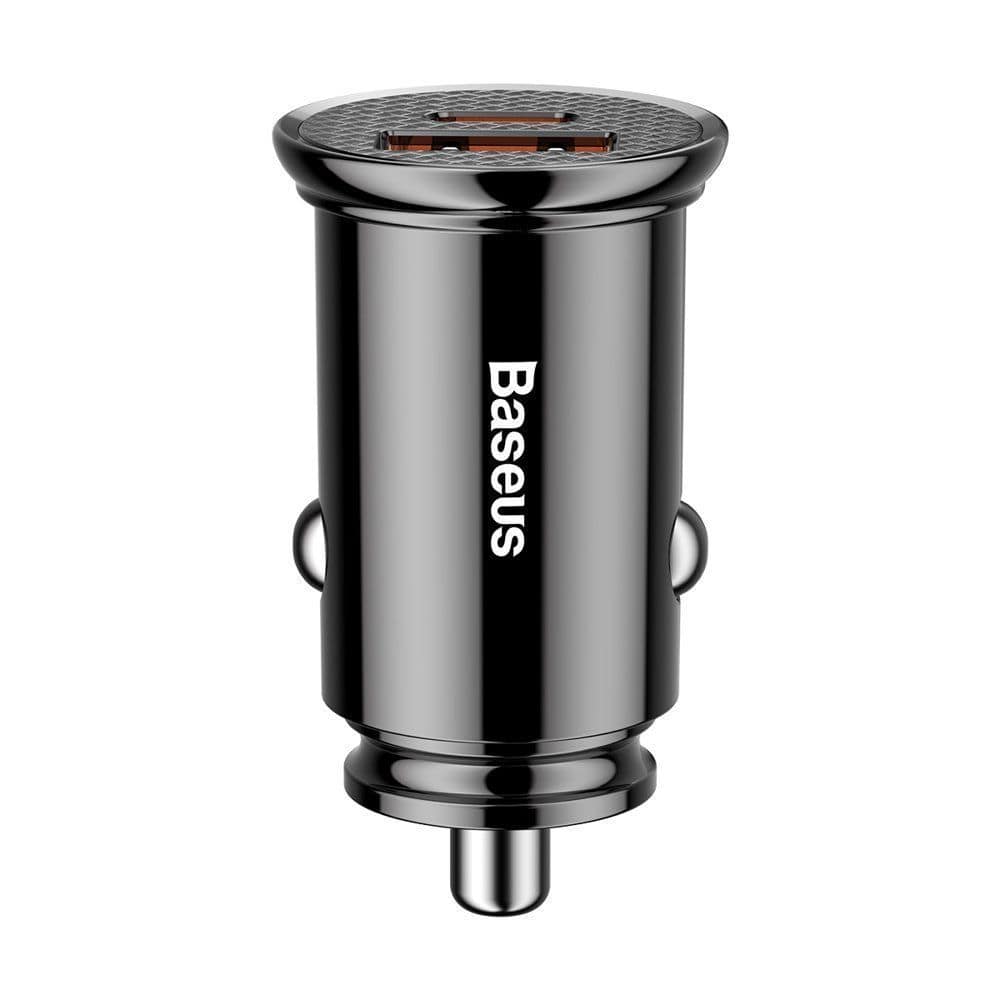 Φορτιστής Αυτοκινήτου Baseus Circular PPS QC 4.0 USB / USB-C PD 3.0 SCP Μαύρο