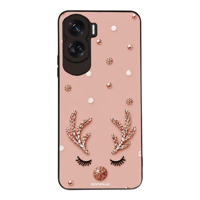 Θήκη Sonique It's Christmas Time Series για Honor 90 Lite 5G Glitter Reindeer