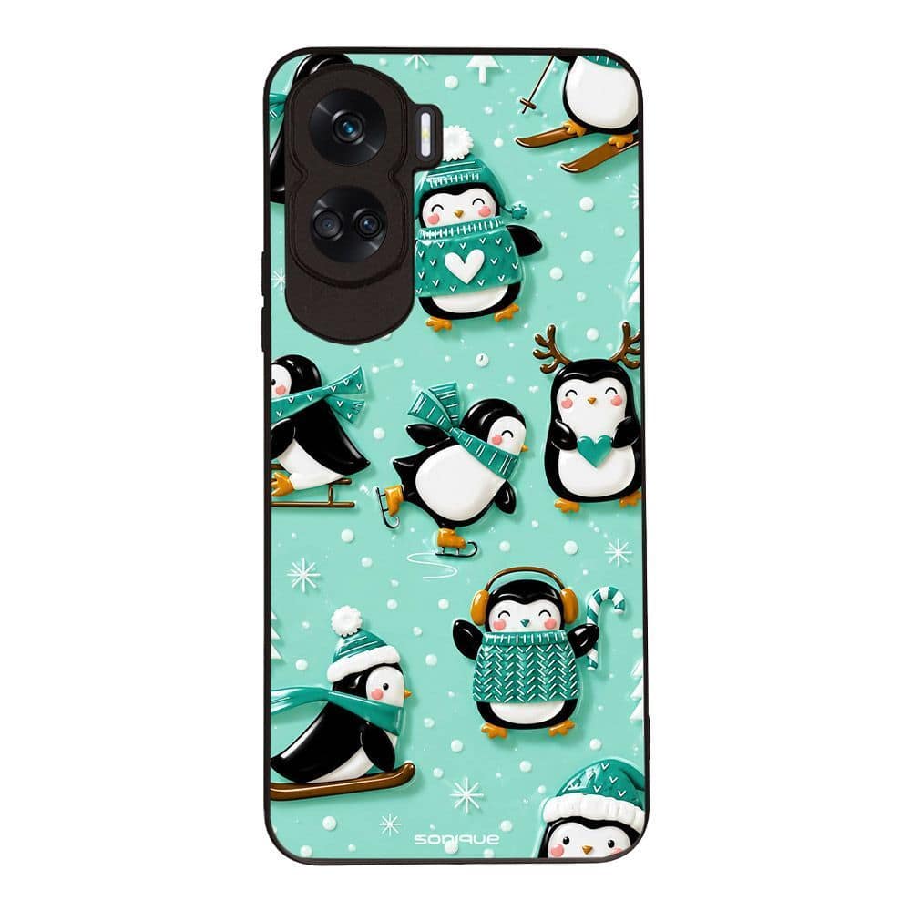 Θήκη Sonique It's Christmas Time Series για Honor 90 Lite 5G Sweet Penguin