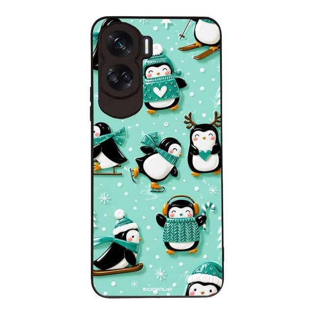 Θήκη Sonique It's Christmas Time Series για Honor 90 Lite 5G Sweet Penguin