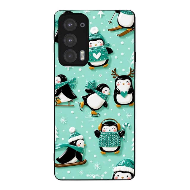 Θήκη Sonique It's Christmas Time Series για Motorola Edge 20 5G Sweet Penguin
