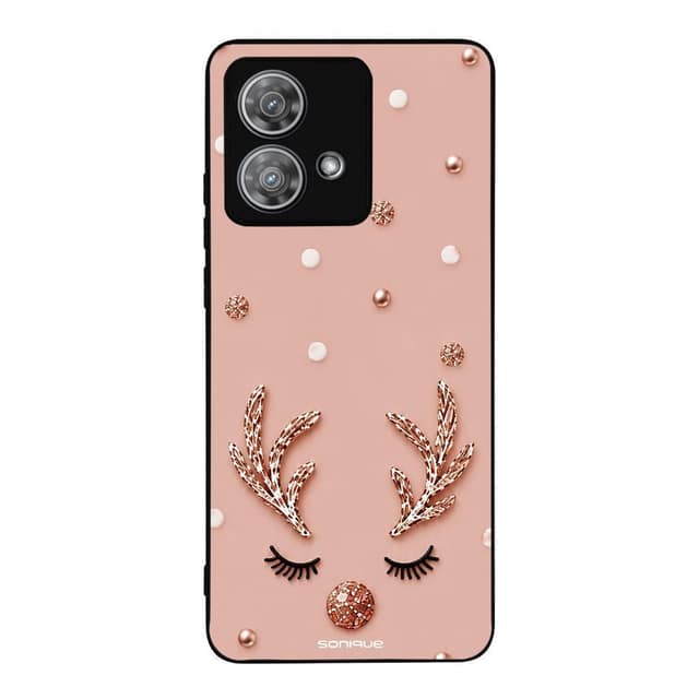 Θήκη Sonique It's Christmas Time Series για Motorola Edge 40 Neo 5G Glitter Reindeer