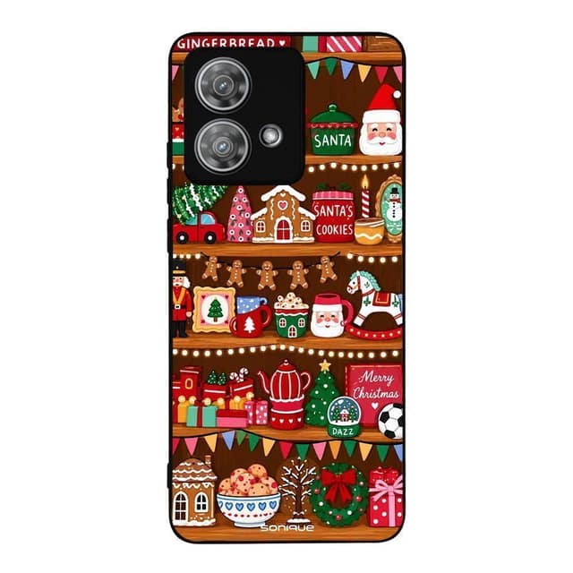 Θήκη Sonique It's Christmas Time Series για Motorola Edge 40 Neo 5G Santa Cookies