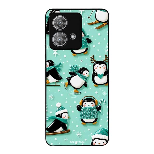 Θήκη Sonique It's Christmas Time Series για Motorola Edge 40 Neo 5G Sweet Penguin