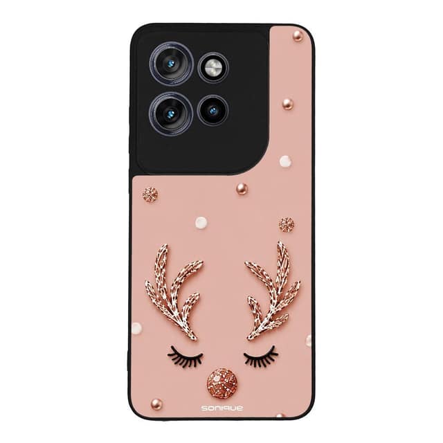 Θήκη Sonique It's Christmas Time Series για Motorola Edge 50 Neo 5G / Edge 60 Neo 5G Glitter Reindeer