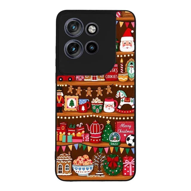 Θήκη Sonique It's Christmas Time Series για Motorola Edge 50 Neo 5G / Edge 60 Neo 5G Santa Cookies